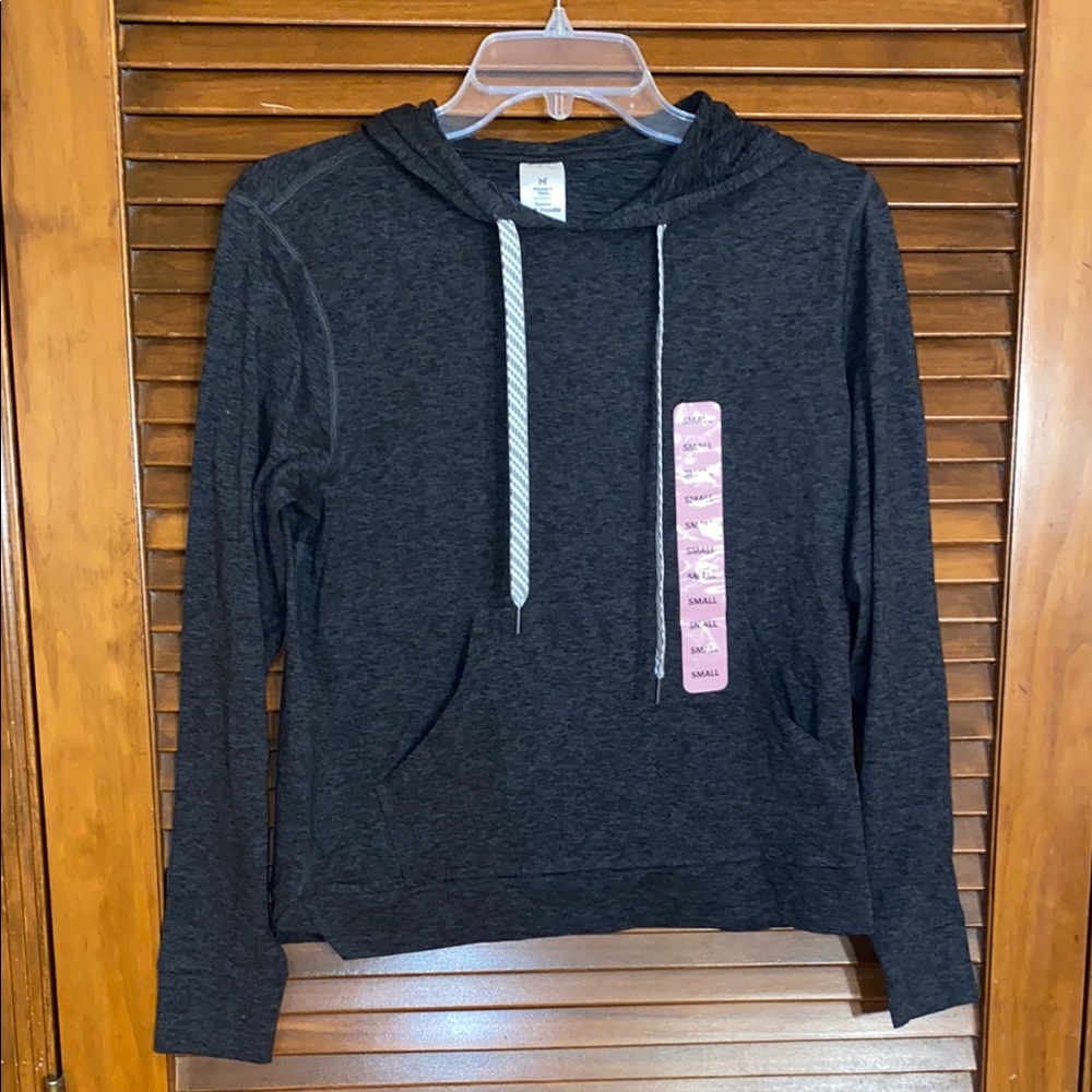 NEW Hoodie with Striped Drawstrings